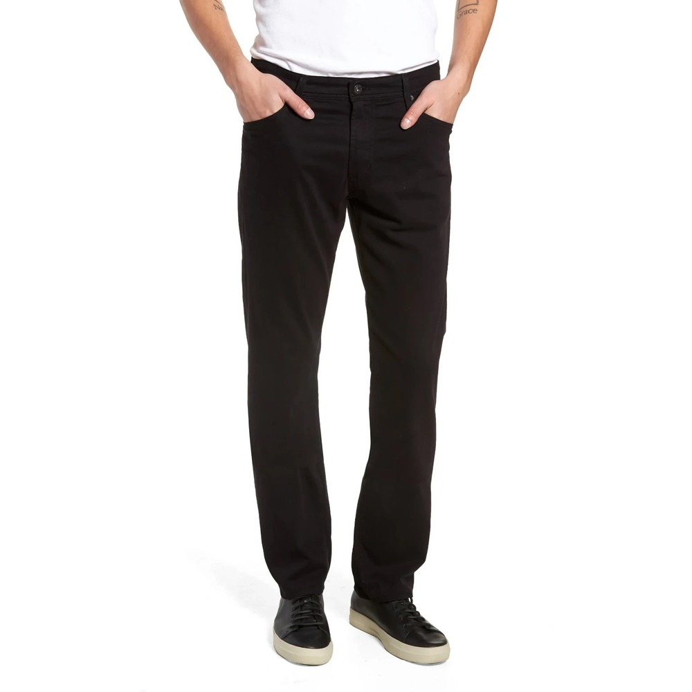 AG Adriano Goldschmied The Graduate Jeans Mens 32x32 Black Cotton Blend Tailored